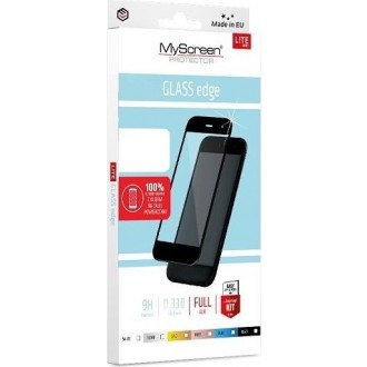 Juodais krašteliais apsauginis grūdintas stiklas Xiaomi Poco F3 / F3 Pro telefonui "MyScreen Diamond Lite Edge"