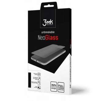 Juodas apsauginis stikliukas "3MK Neo Glass" Xiaomi Redmi Note 9 Pro / Note 9S telefonui