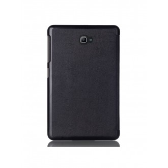 Juodas atverčiamas dėklas "Smart Leather" planšetei Samsung Galaxy T580 / T585 Tab A 10.1 2016