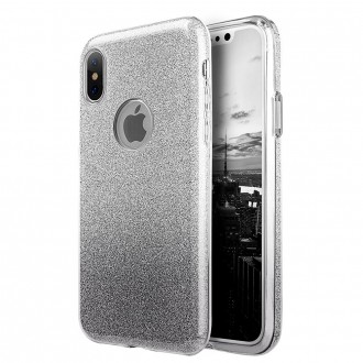 Juodas blizgantis silikoninis dėklas Xiaomi Mi Note 10 / Mi Note 10 Pro / Mi CC9 Pro telefonui "Shine"