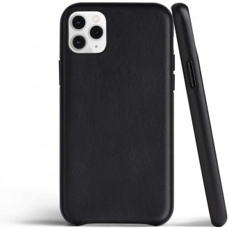 Juodas dėklas "Leather Case" Apple Iphone 11 Pro telefonui