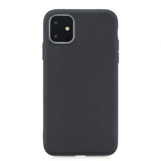 Juodas silikoninis dėklas "Liquid Silicone" 1.5mm telefonui Apple iPhone 12 Pro