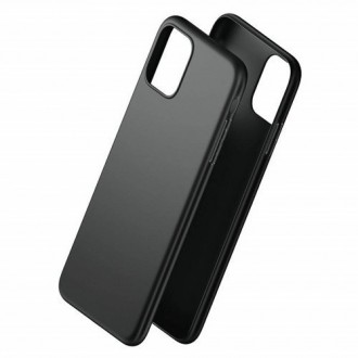 Juodas silikoninis dėklas Huawei P40 telefonui "Liquid Silicone" 1.5mm
