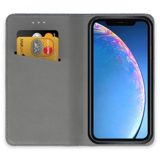 Juodos spalvos atverčiamas dėklas "Smart Magnet" telefonui Apple iPhone 11 