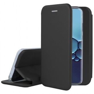 Juodos spalvos atverčiamas dėklas "Book elegance" telefonui Samsung Galaxy S23 FE