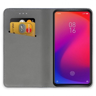 Juodas atverčiamas dėklas "Smart Magnet" telefonui Xiaomi Mi 9T / K20 / K20 Pro / Mi 9T Pro 