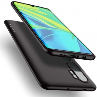 Juodos spalvos dėklas X-Level Guardian Xiaomi Mi Note 10 telefonui