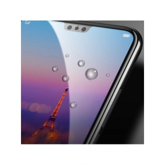 LCD apsauginis stikliukas 9D Full Glue Huawei P20 juodas