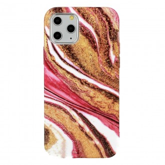 Dėklas Marble Silicone Apple iPhone 12 / 12 Pro telefonui (Design 8)