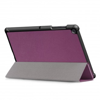Purpurinis atverčiamas dėklas Samsung T720 / T725 Tab S5e "Smart Leather"