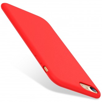 Raudonas silikoninis dėklas "Liquid Silicone" 1.5mm telefonui Apple iPhone 7 / 8 / SE2 