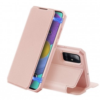 Rožinis atverčiamas dėklas "Dux Ducis Skin X" telefonui Samsung A52 4G / A52 5G / A52s 5G