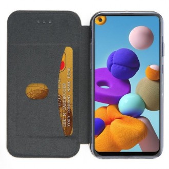Rožinis-auksinis atverčiamas dėklas "Book Elegance" telefonui Samsung A376 A37 5G