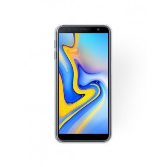 Sidabrinis blizgantis silikoninis dėklas Samsung Galaxy J610 J6 Plus 2018 telefonui "Shining"