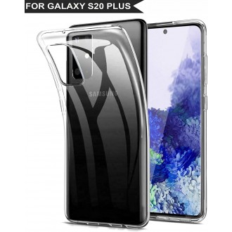 Skaidrus plonas 1,0mm silikoninis dėklas Samsung Galaxy G986 S20 Plus telefonui