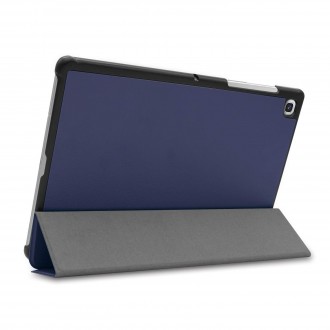 Tamsiai mėlynas atverčiamas dėklas Samsung T720 / T725 Tab S5e "Smart Leather"