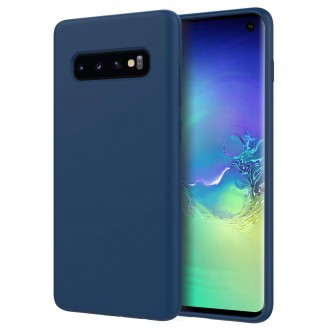Tamsiai mėlynas silikoninis dėklas Samsung Galaxy G9673 S10 telefonui "Spigen TPU Case"