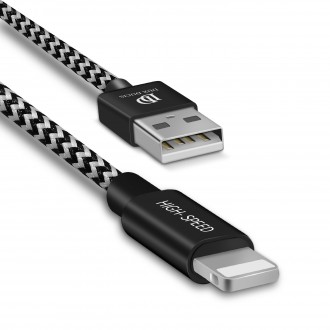 USB kabelis Dux Ducis "K-ONE" "Lightning" FastCharging 1.0m