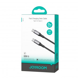 USB kabelis Joyroom S-A28 USB-C to USB-C 60W 2.0m juodas