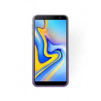 Violetinis blizgantis silikoninis dėklas Samsung Galaxy J610 J6 Plus 2018 telefonui "Bling"