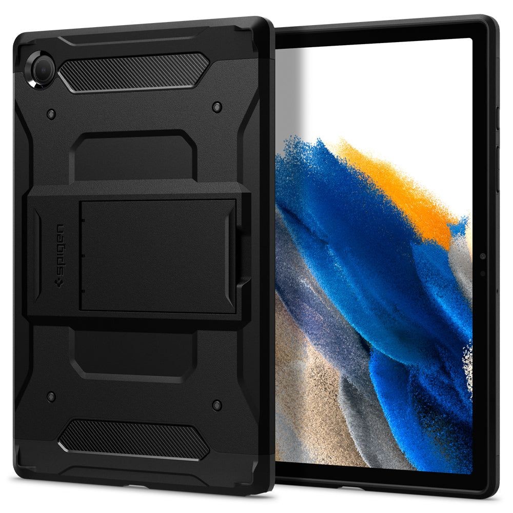 Juodas dėklas Samsung TAB A8 10.5 X200 / X205 "Spigen Tough Armor Pro"