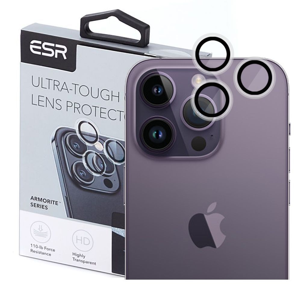 Apsauginis grūdintas stiklas "Esr Camera Lens" telefono iPhone 15 Pro / 15 Pro Max kamerai apsaugoti
