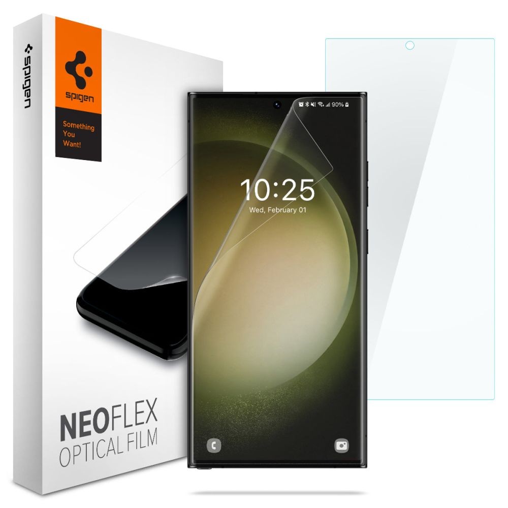 Apsauginė ekrano plėvelė Spigen NEO FLEX 2-PACK (2 vnt.) telefonui Samsung Galaxy S23 Ultra