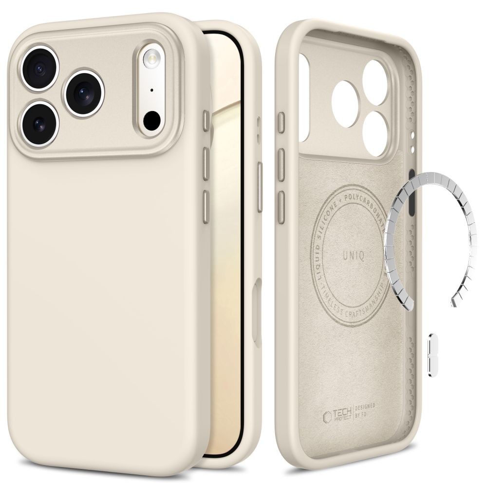 Titano spalvos dėklas Tech-Protect Uniq Magsafe CC telefonui Apple Iphone 17 PRO MAX / 18 PRO MAX