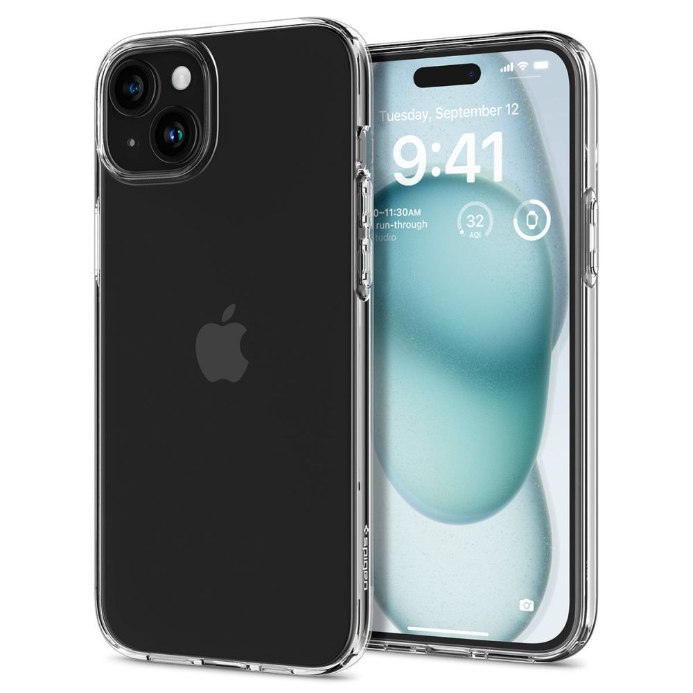 Skaidrus dėklas "Spigen Liquid Crystal" telefonui iPhone 15