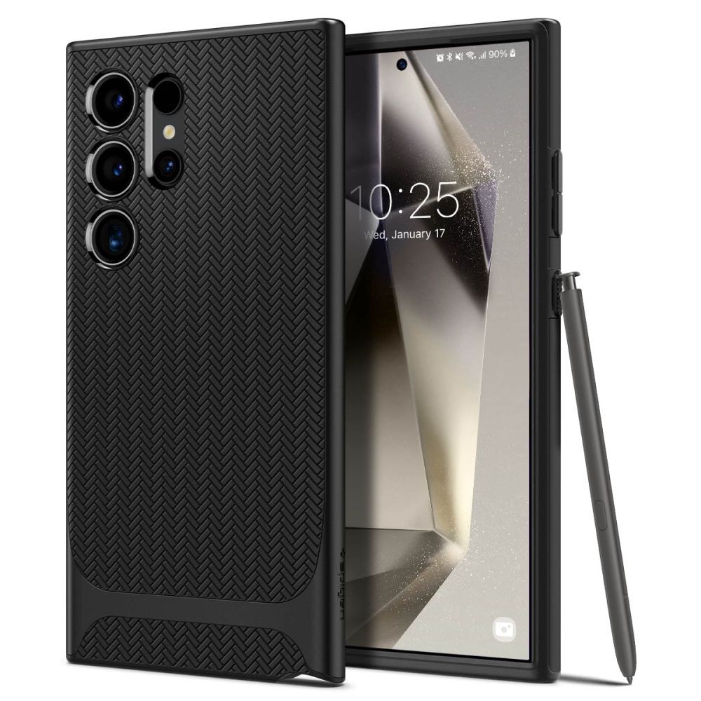 Juodas dėklas "Spigen Neo Hybrid" telefonui Samsung Galaxy S24 Ultra
