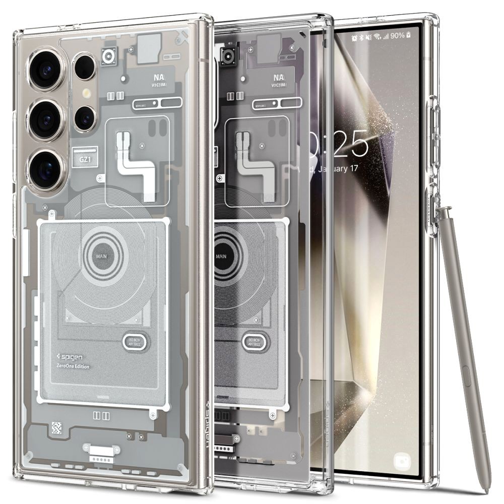 Išskirtinio dizaino dėklas "Spigen Ultra Hybrid Zero One" telefonui Samsung Galaxy S24 Ultra