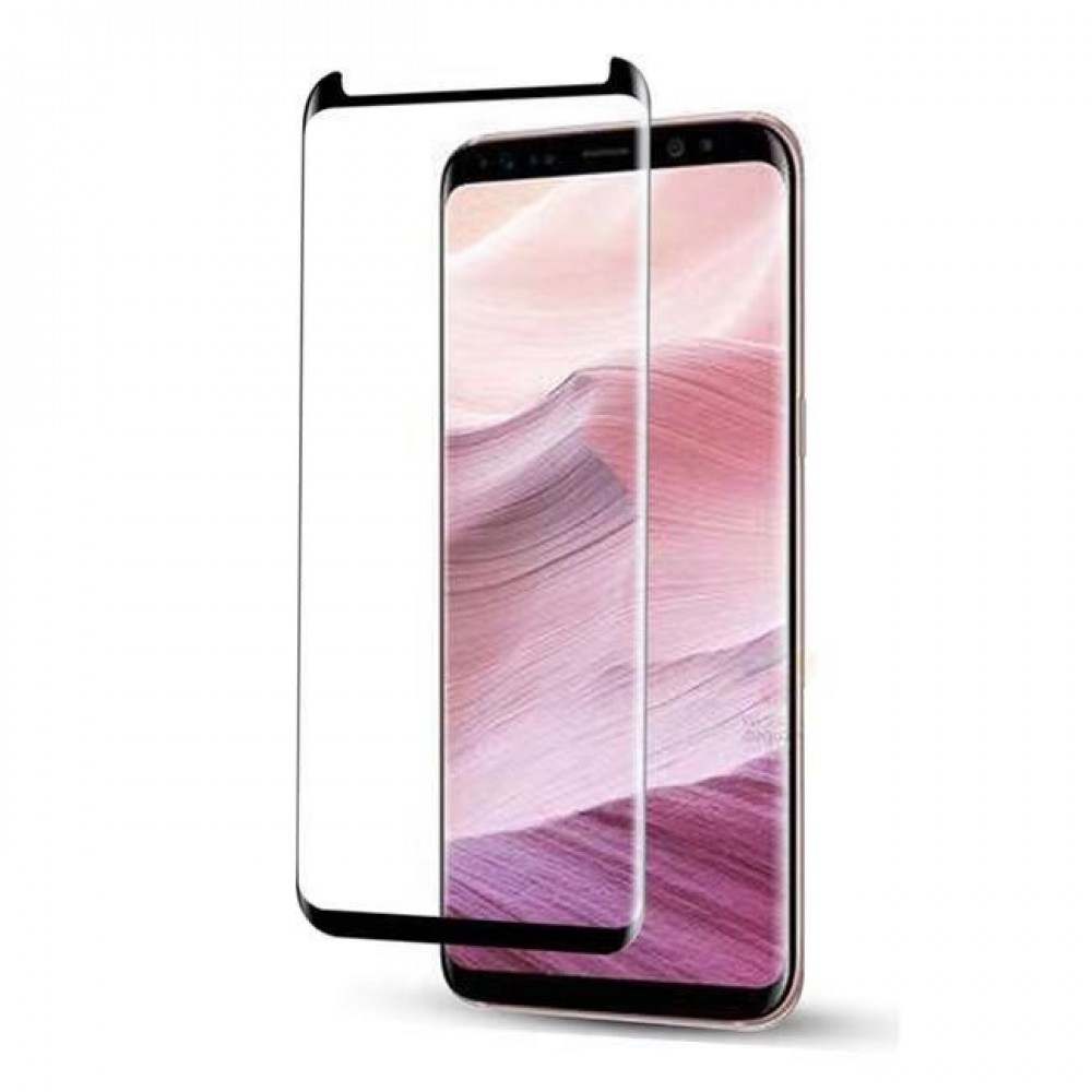 Apsauginis grūdintas stiklas "Adpo 3D" telefonui Apple iPhone iPhone XS Max / 11 Pro Max lenktas juodais krašteliais