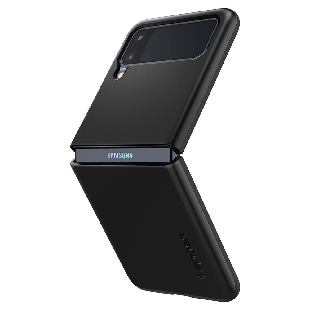 Juodas dėklas "Spigen Thin Fit" telefonui Galaxy Z FLIP 3