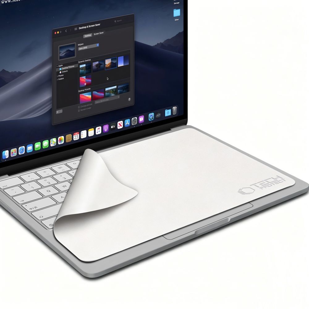 Mikropluošto šluostė elektroninių įrenginių valymui TECH-PROTECT POLISHING CLOTH LAPTOP 15-16 GREY