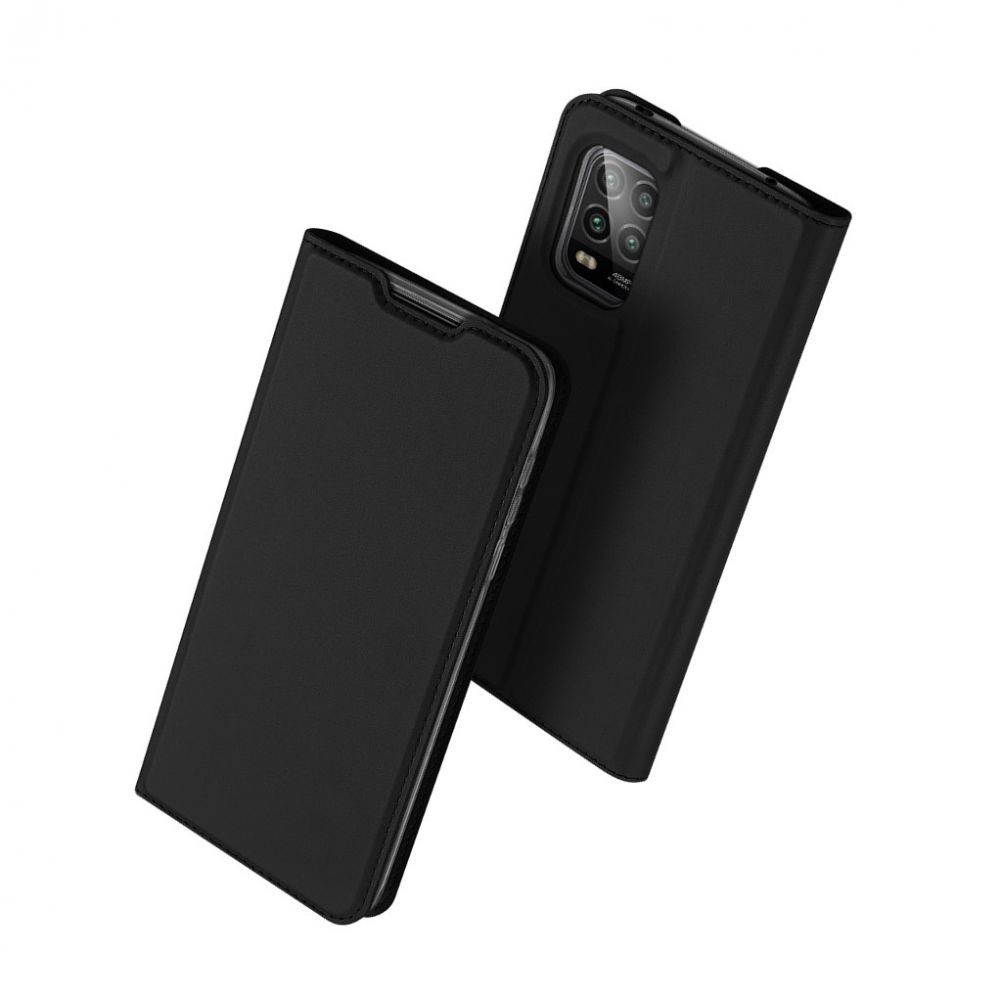 Juodas atverčiamas dėklas Dux Ducis ''Skin Pro" telefonui Mi 10 Lite / Mi 10 Lite Zoom 