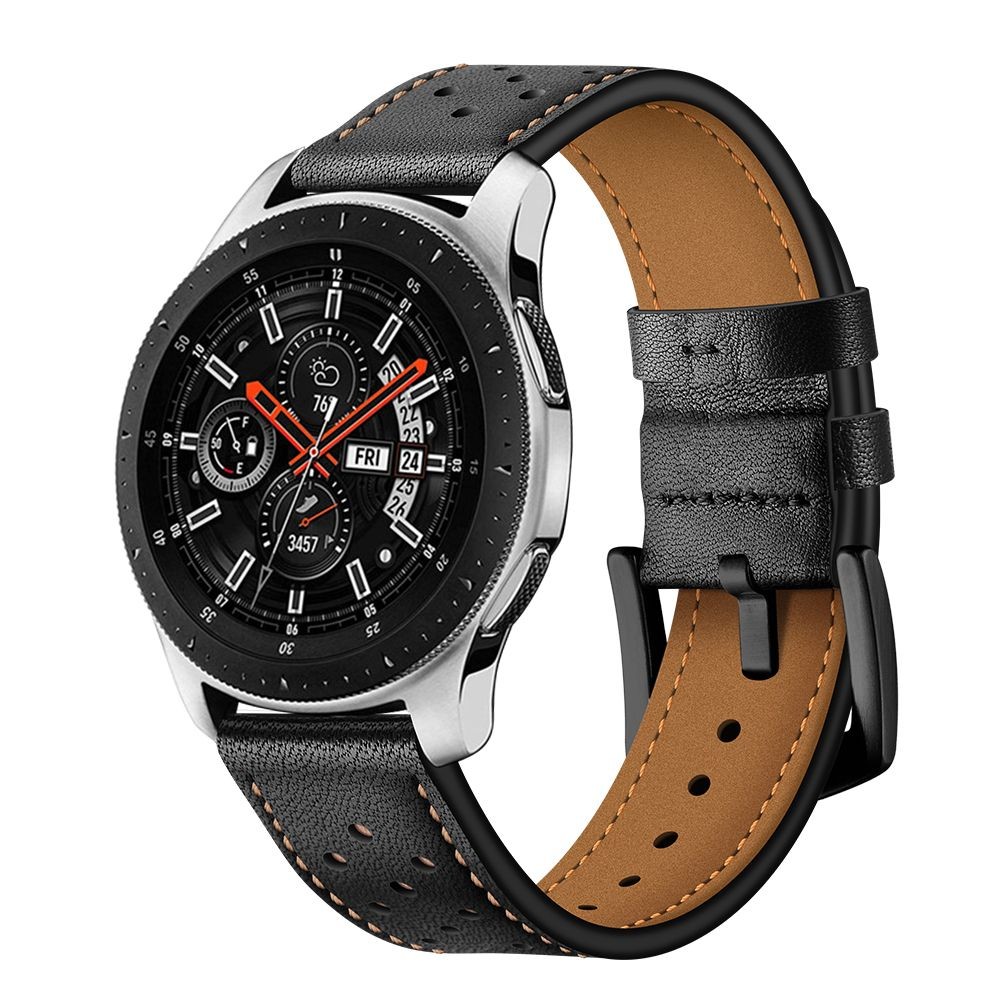 Tamsiai ruda/juoda "Tech-Protect Leather" apyrankė laikrodžiui Samsung Galaxy Watch 42MM 