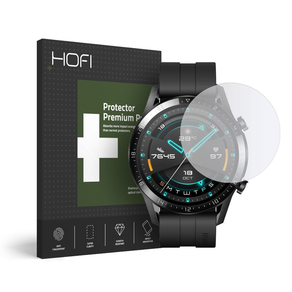 Skaidrus apsauginis stiklas ''HOFI Hybrid'' laikrodžiui Huawei Watch GT 2 (46MM) 