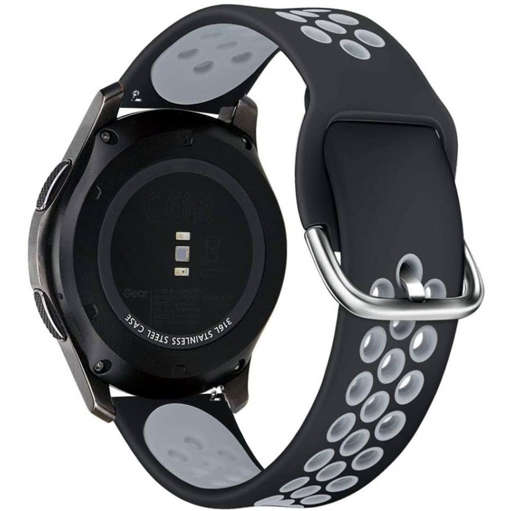 Juoda-pilka Tech-Protect "Softband" apyrankė laikrodžiui Samsung Galaxy Watch 3 (45MM) 