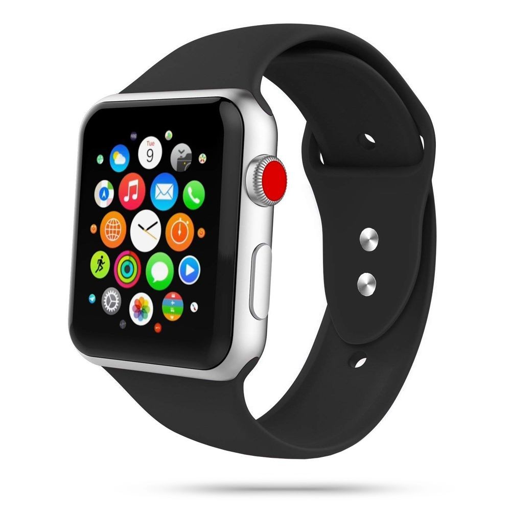 Juoda apyrankė Tech-Protect "Iconband" laikrodžiui Apple Watch 4 / 5 / 6 / 7 / 8 / 9 / SE / ULTRA 1 / 2 (42 / 44 / 45 / 49 MM)