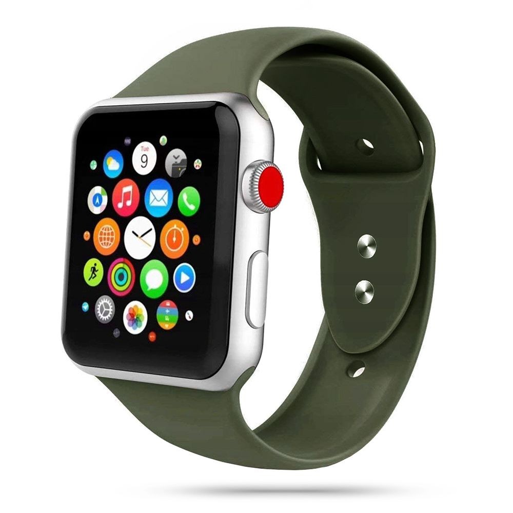 Tamsiai žalia apyrankė Tech-Protect "Iconband" laikrodžiui Apple Watch 4 / 5 / 6 / 7 / 8 / 9 / SE / ULTRA 1 / 2 (42 / 44 / 45 / 49 MM)