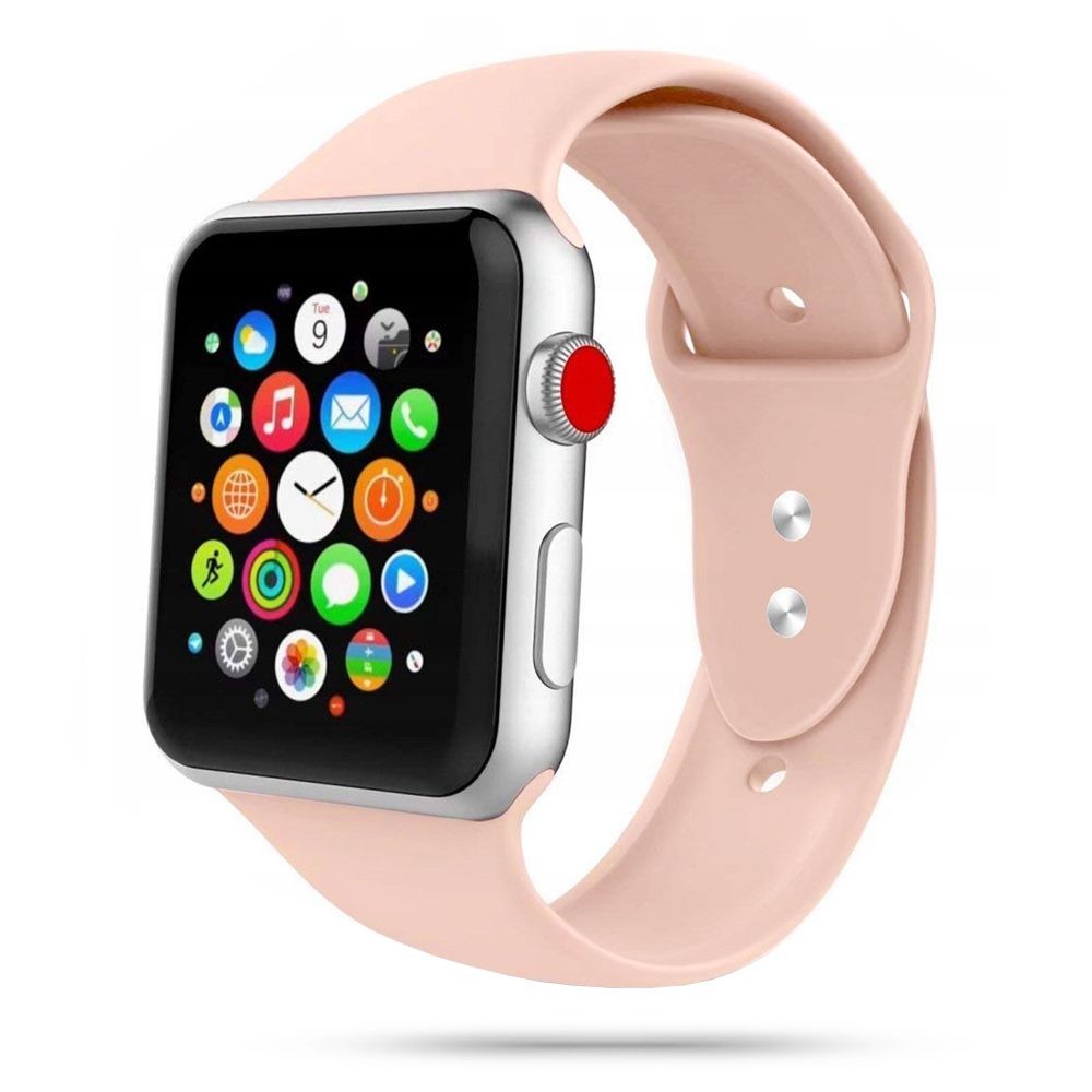 Rausva apyrankė Tech-Protect "Iconband" laikrodžiui Apple Watch 4 / 5 / 6 / 7 / 8 / 9 / SE (38 / 40 / 41 MM)