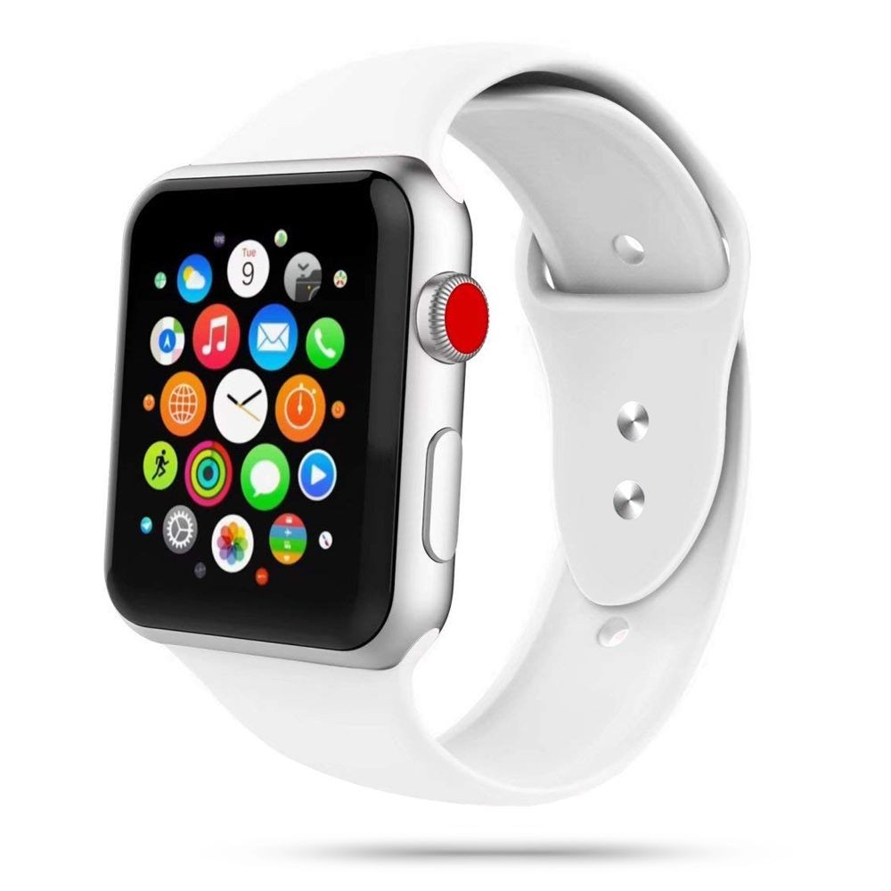 Balta apyrankė Tech-Protect "Iconband" laikrodžiui Apple Watch 4 / 5 / 6 / 7 / 8 / 9 / SE (38 / 40 / 41 MM)
