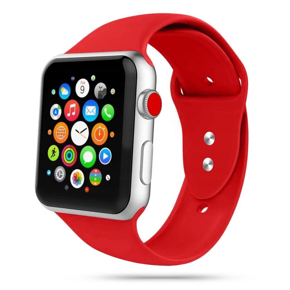 Raudona apyrankė Tech-Protect "Iconband" laikrodžiui Apple Watch 4 / 5 / 6 / 7 / 8 / 9 / SE (38 / 40 / 41 MM)