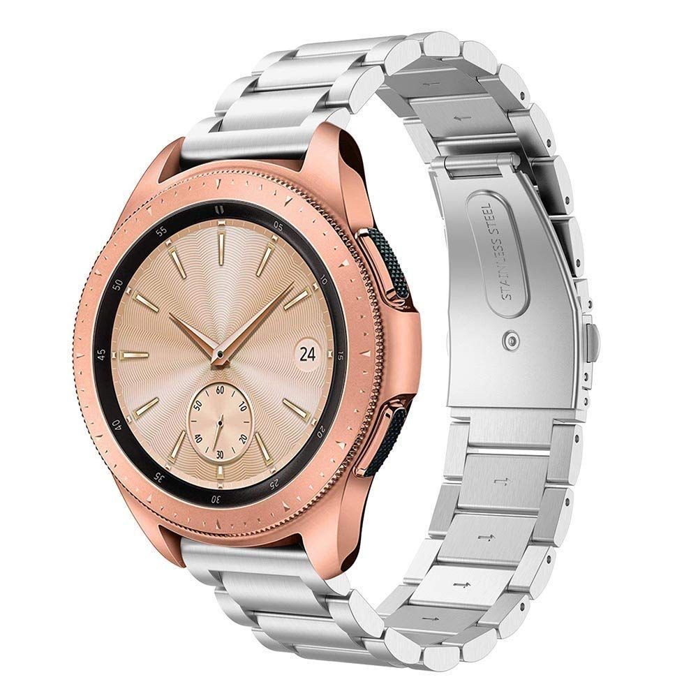 Sidabro spalvos apyrankė Tech-Protect "Stainless" laikrodžiui Samsung Watch 3 (45MM)