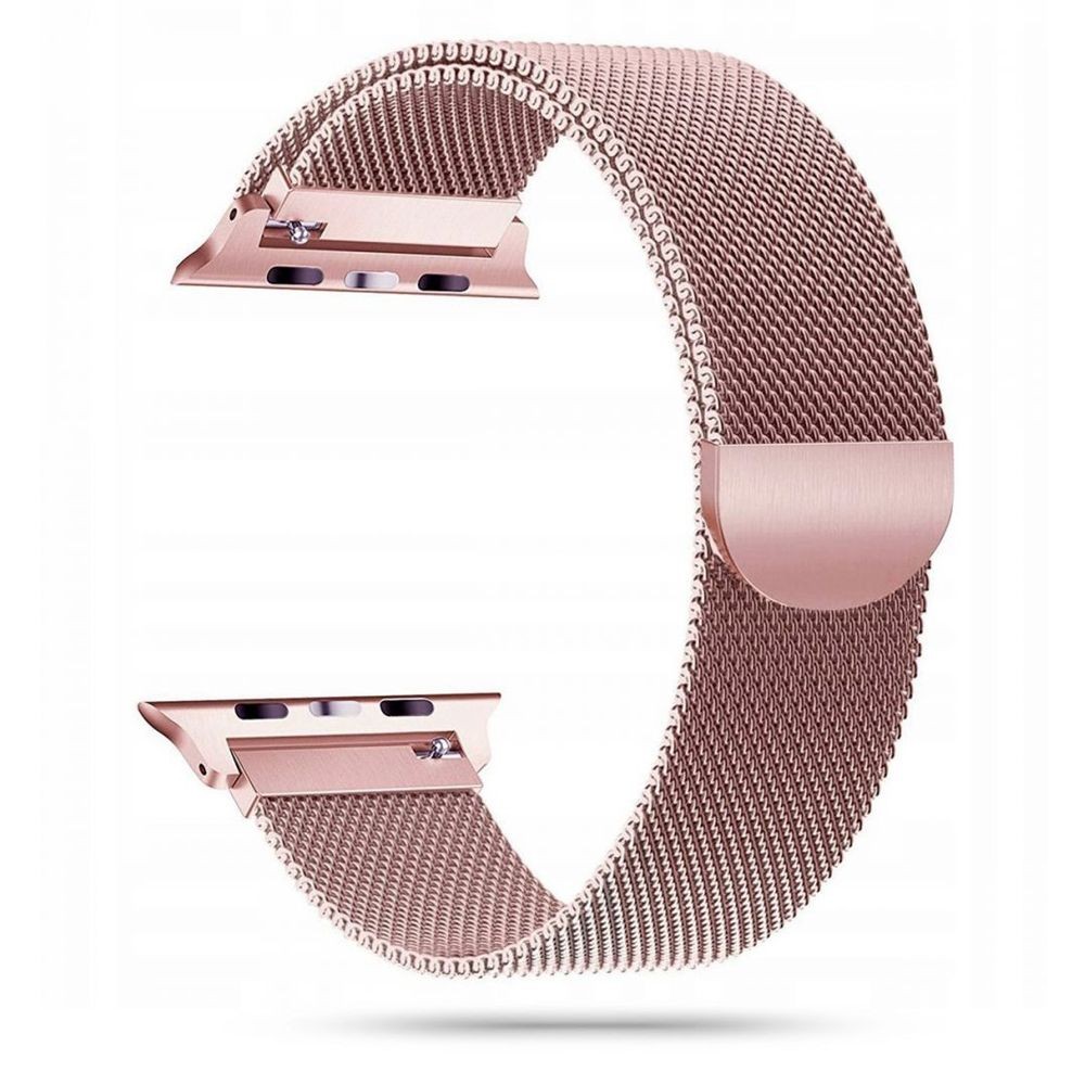 Rausva apyrankė Tech-Protect "Milaneseband" laikrodžiui Apple Watch 4 / 5 / 6 / 7 / 8 / 9 / 10 / 11 / SE / ULTRA (44 / 45 / 46 / 49 MM)