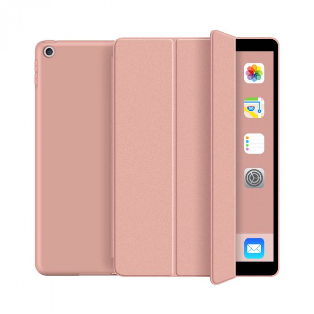 Rožinės-auksinės spalvos dėklas Tech-Protect "Smartcase" planšetei Apple IPAD 10.2 2019 / 2020 / 2021