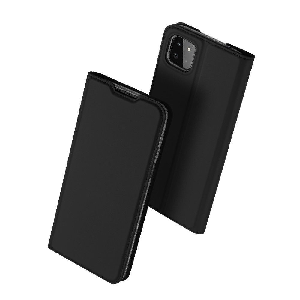 Juodas atverčiamas dėklas Dux Ducis "Skin Pro" telefonuii Samsung Galaxy A22 5G (A226)