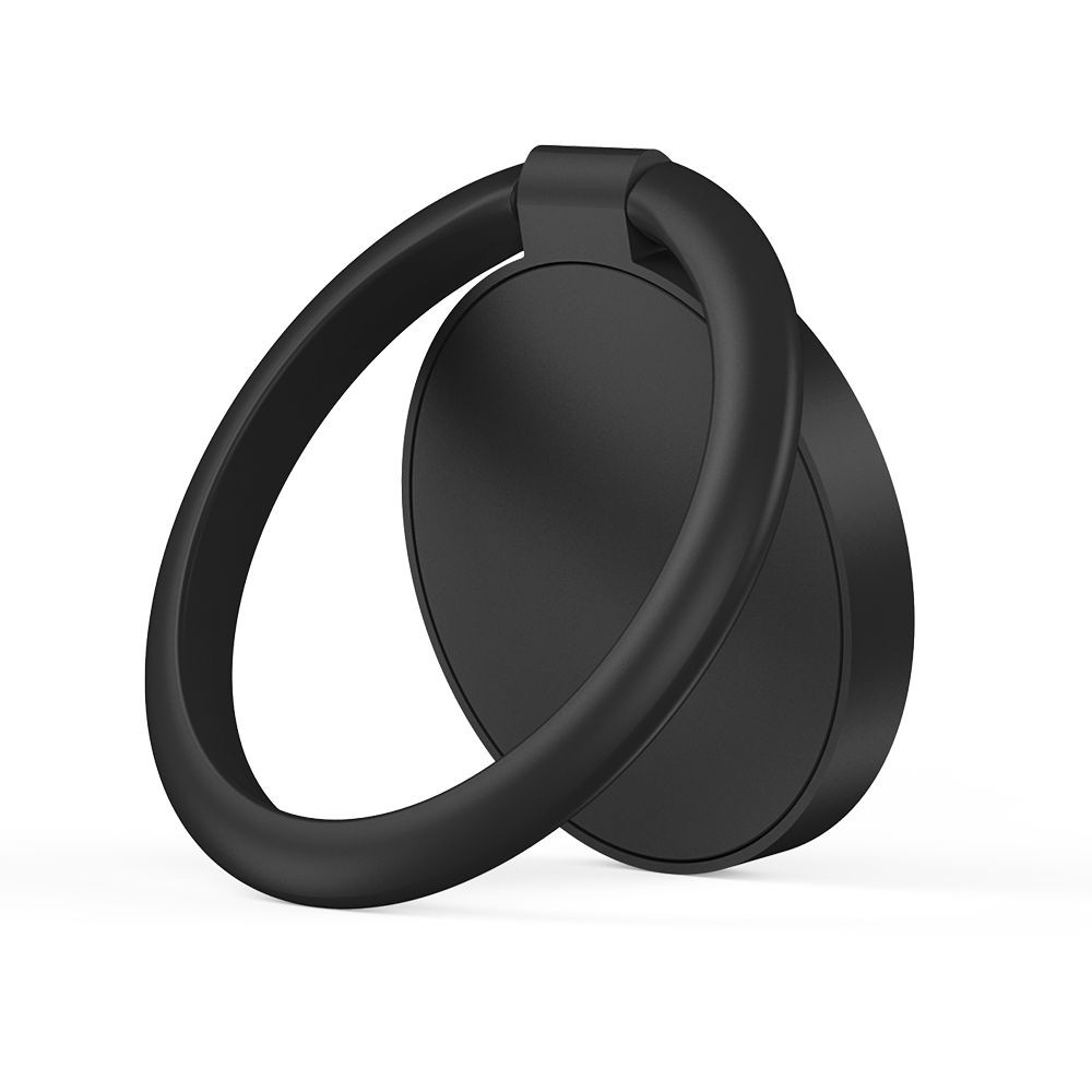 Juodas universalus "Tech-Protect" telefono laikiklis - žiedas ant piršto