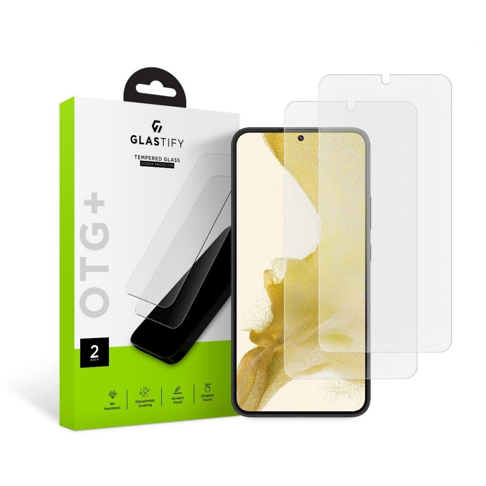 Apsauginis stiklas GLASTIFY OTG+ (2vnt.) telefonui Samsung Galaxy S22 PLUS