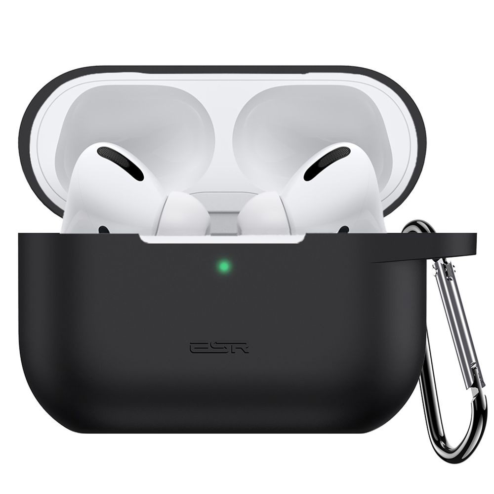 Juodas ausinių dėklas "ESR Bounce" skirtas Apple Airpods Pro 1 / 2